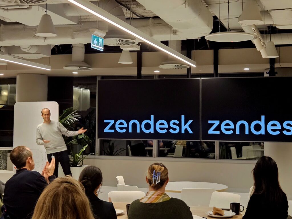 Zendesk PM presenting